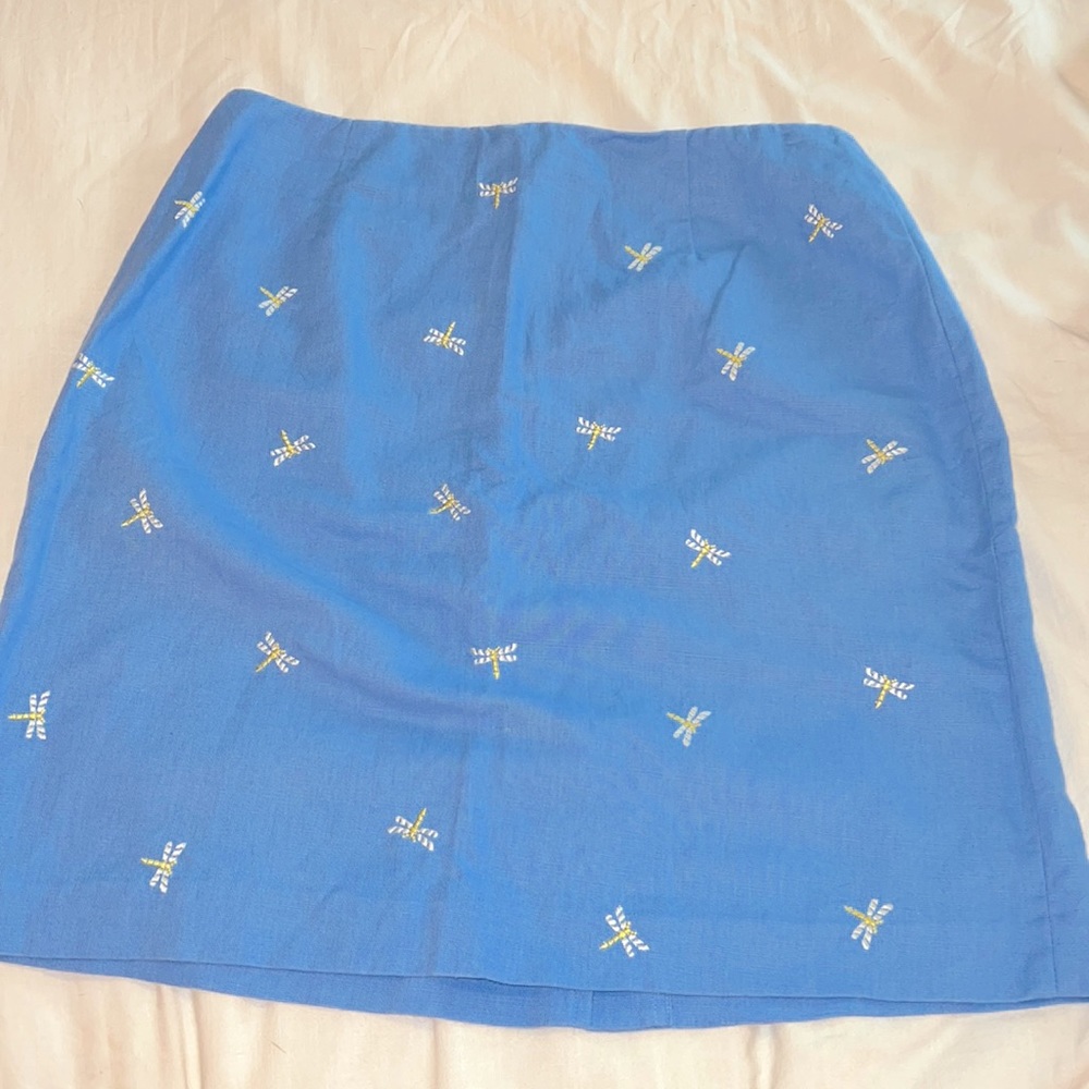 Blue Dragonfly Talbots Skirt